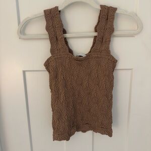 Altar'd State Textured Tan Tank Top